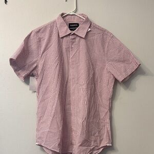 Bonobos Red and White Striped Casual Shirt